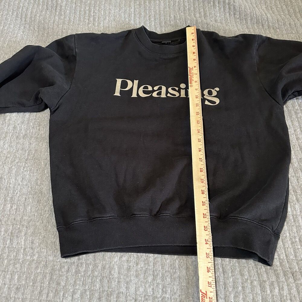 Harry Styles Pleasing Black Logo Graphic Print Crewneck Sweatshirt Medium - Picture 3 of 6